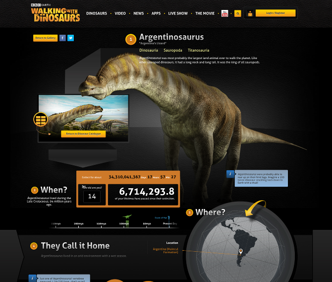 Argentinosaurus infographic.