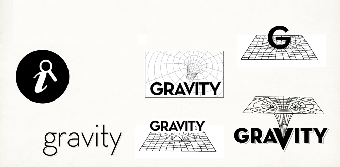 More Gravity logo ideation.